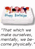 That which we make ourselves mentally, we become physically. -- Wallace Wattles in The Science of Being Well